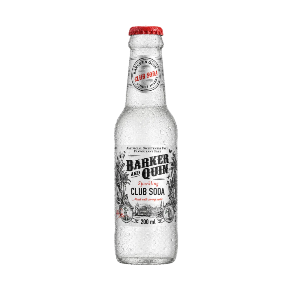 Barker & Quin Sparkling Club Soda — chilled 200ml bottle