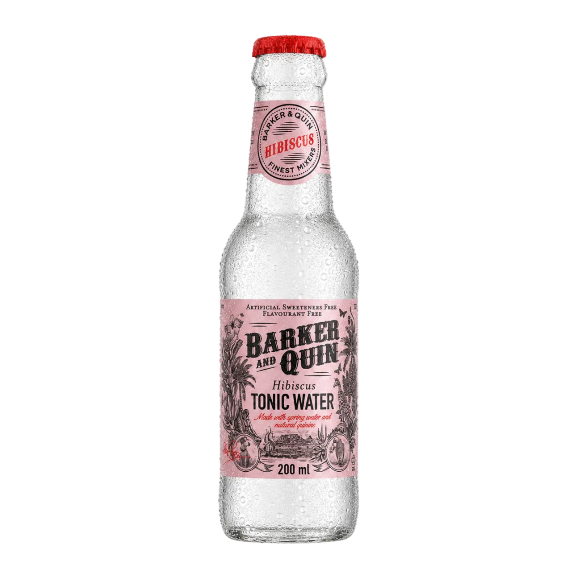 Barker & Quin Hibiscus Tonic Water — chilled 200ml bottle