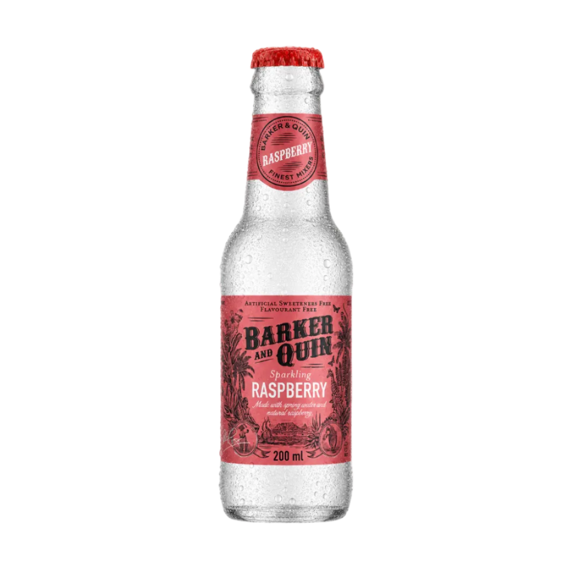 Barker & Quin Sparkling Raspberry mixer — chilled 200ml bottle